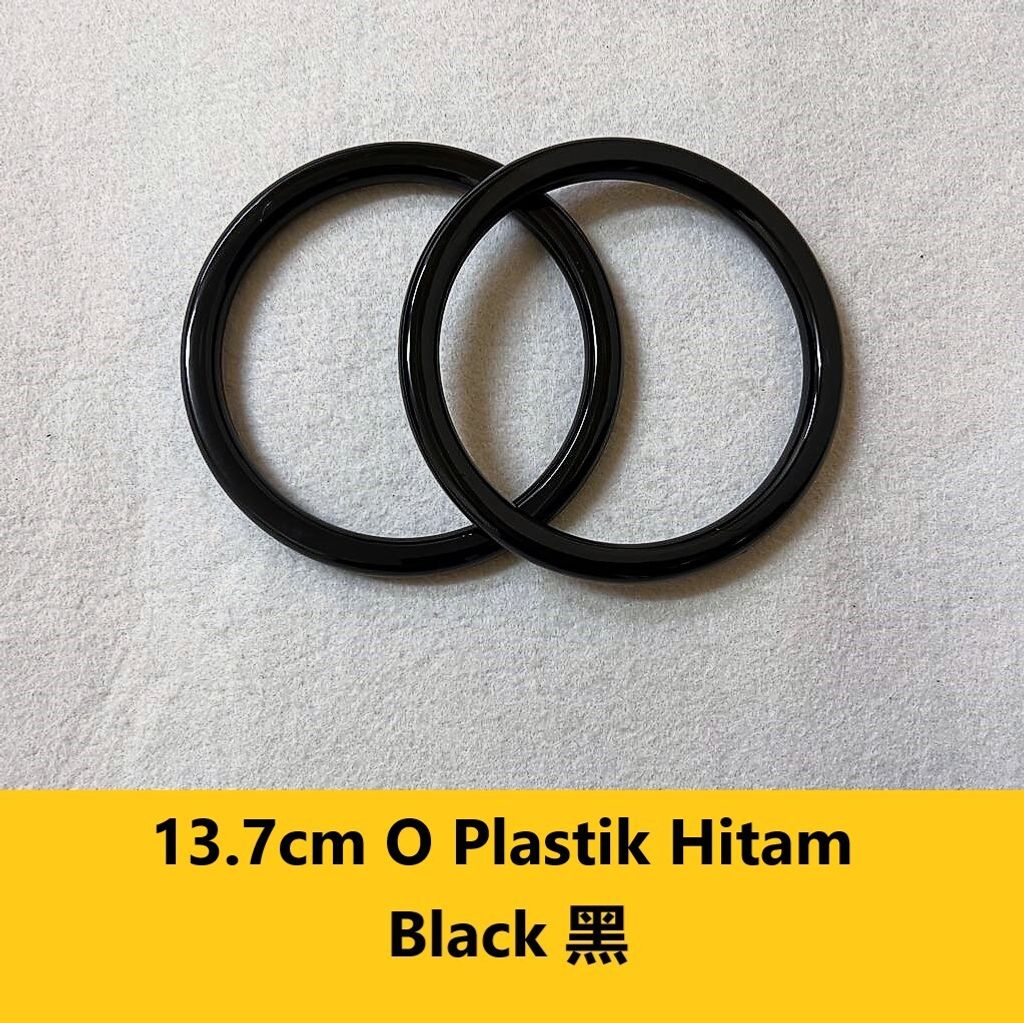 14cm O Plastik Hitam
