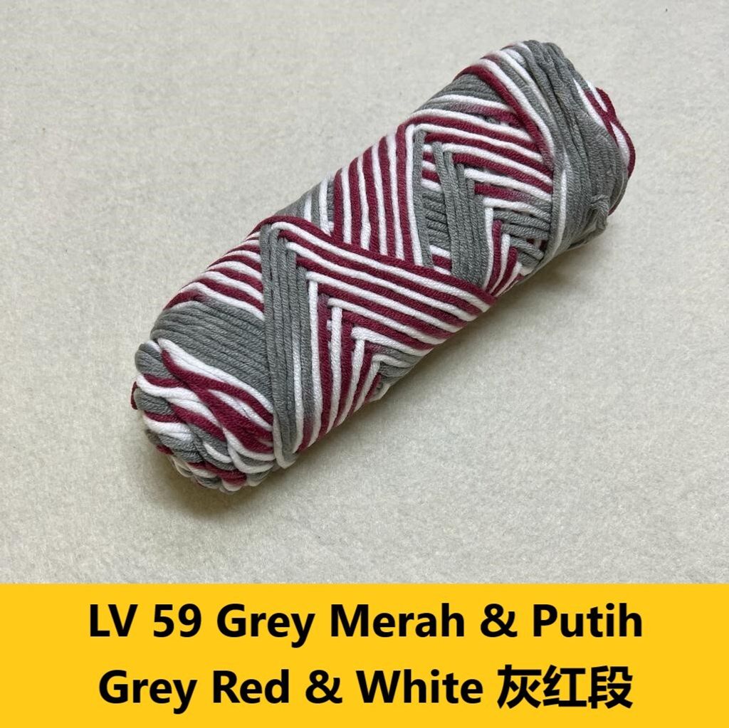 LV 59 Grey, Merah & Putih 灰红段