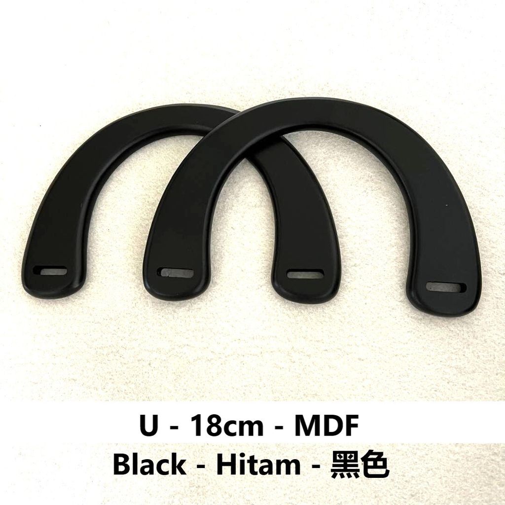 U 18cm MDF Hitam