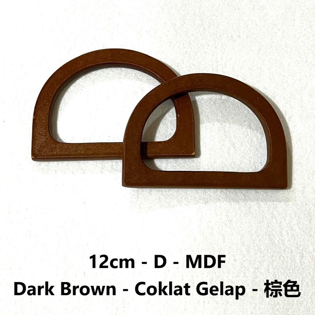12 D MDF Coklat Gelap