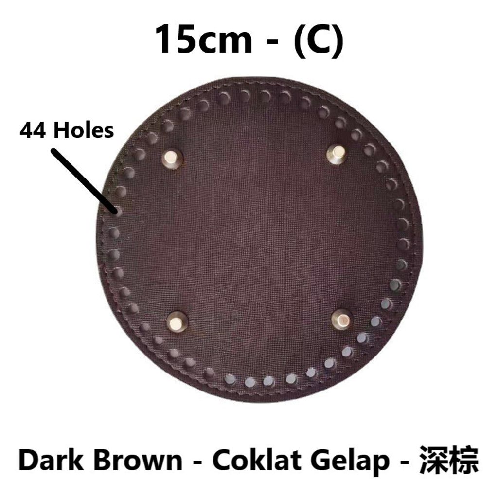 15cm Coklat Gelap
