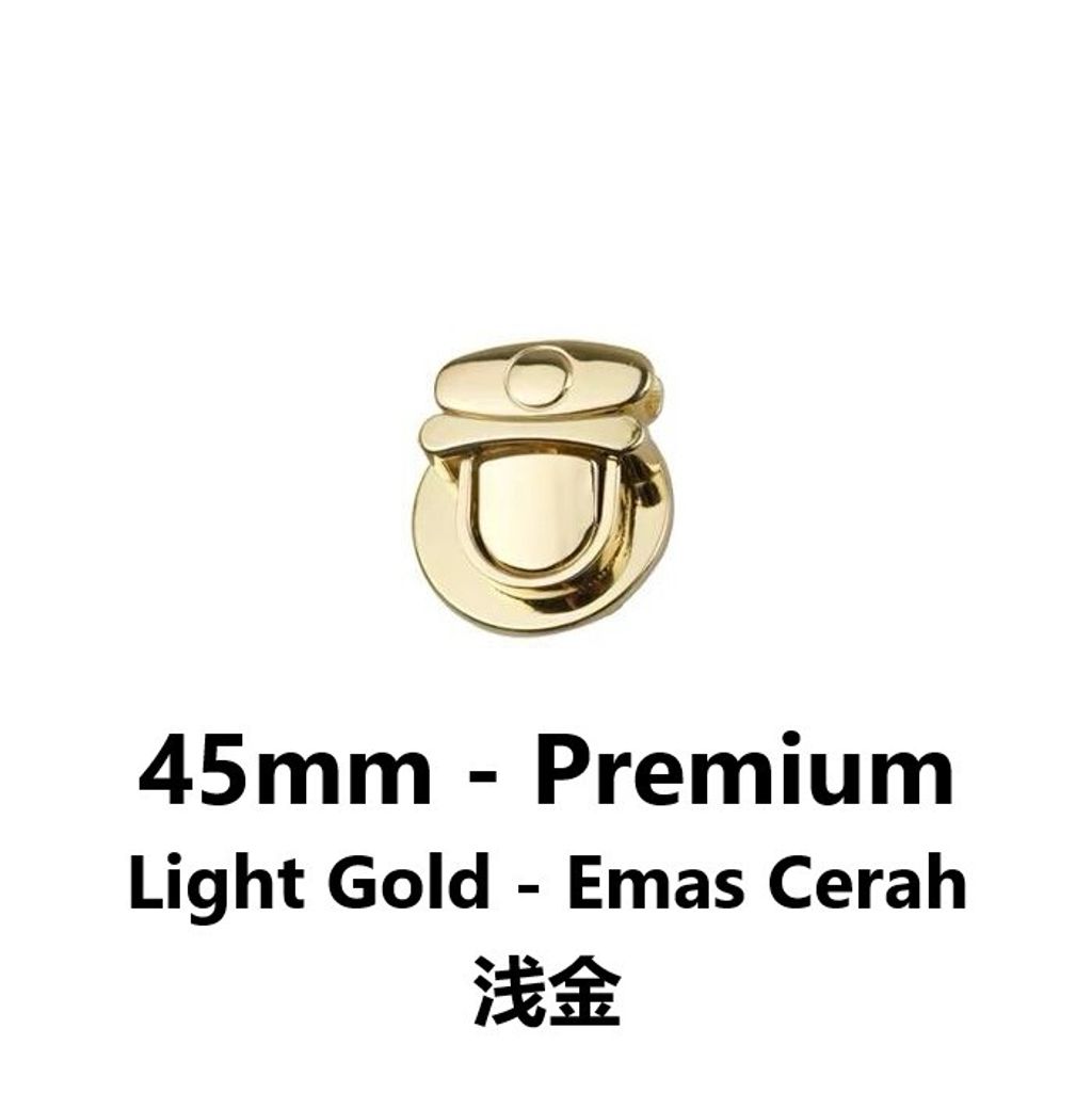 45mm Premium Emas Cerah
