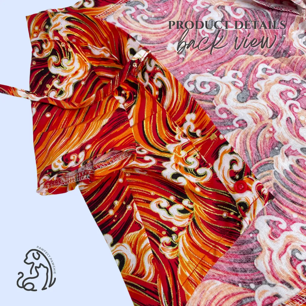 Japanese wave art kimono (2)