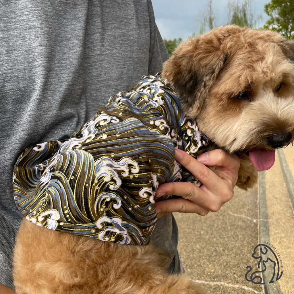 Japanese wave art kimono (8)