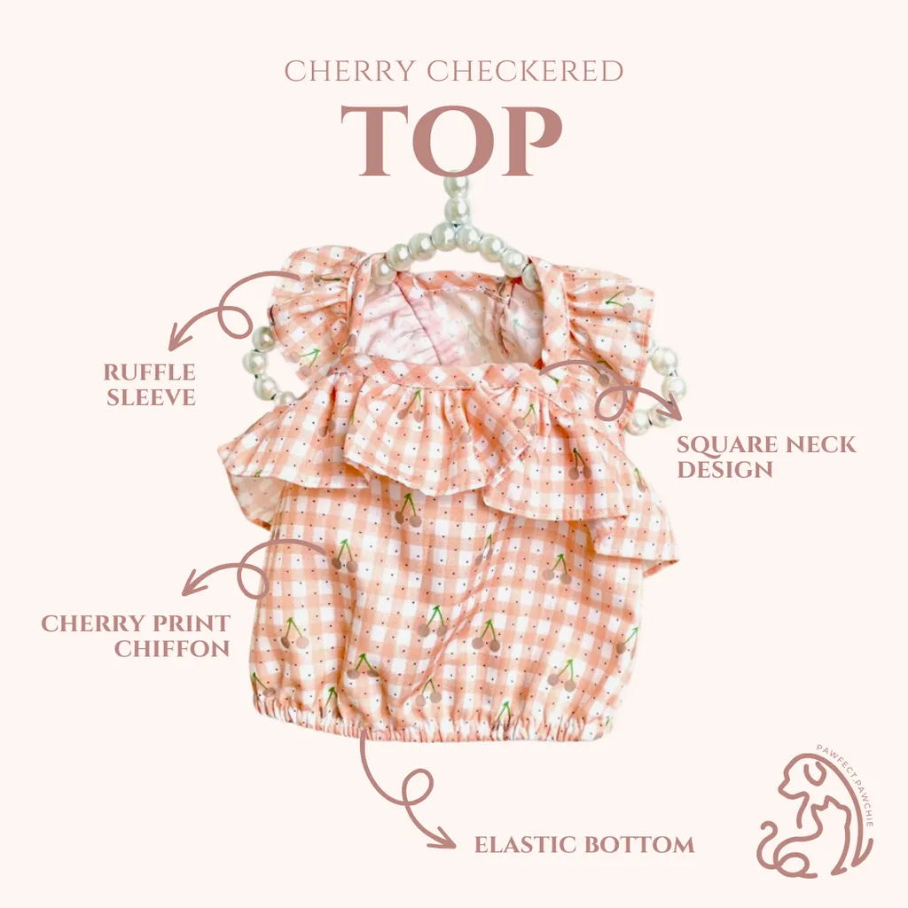 cherry checkered top1