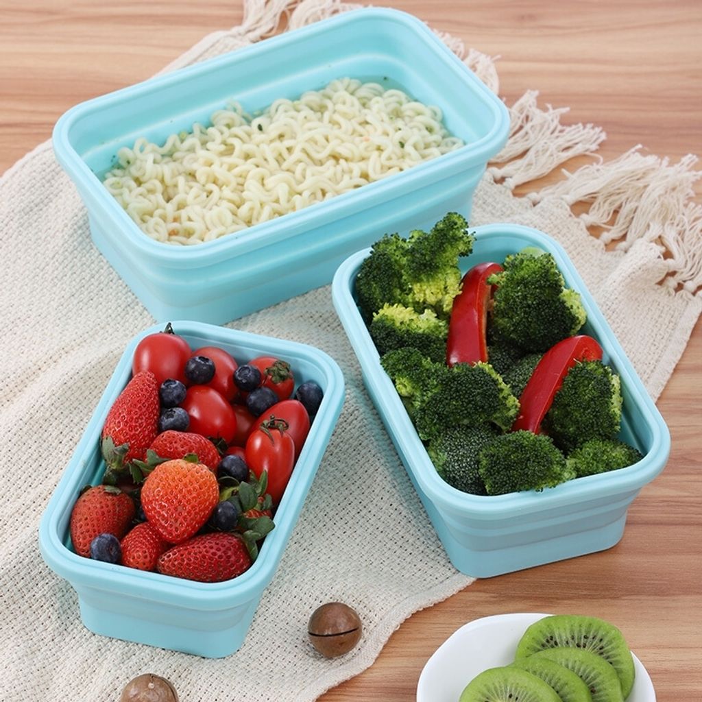 Foldable silicon lunch box 6