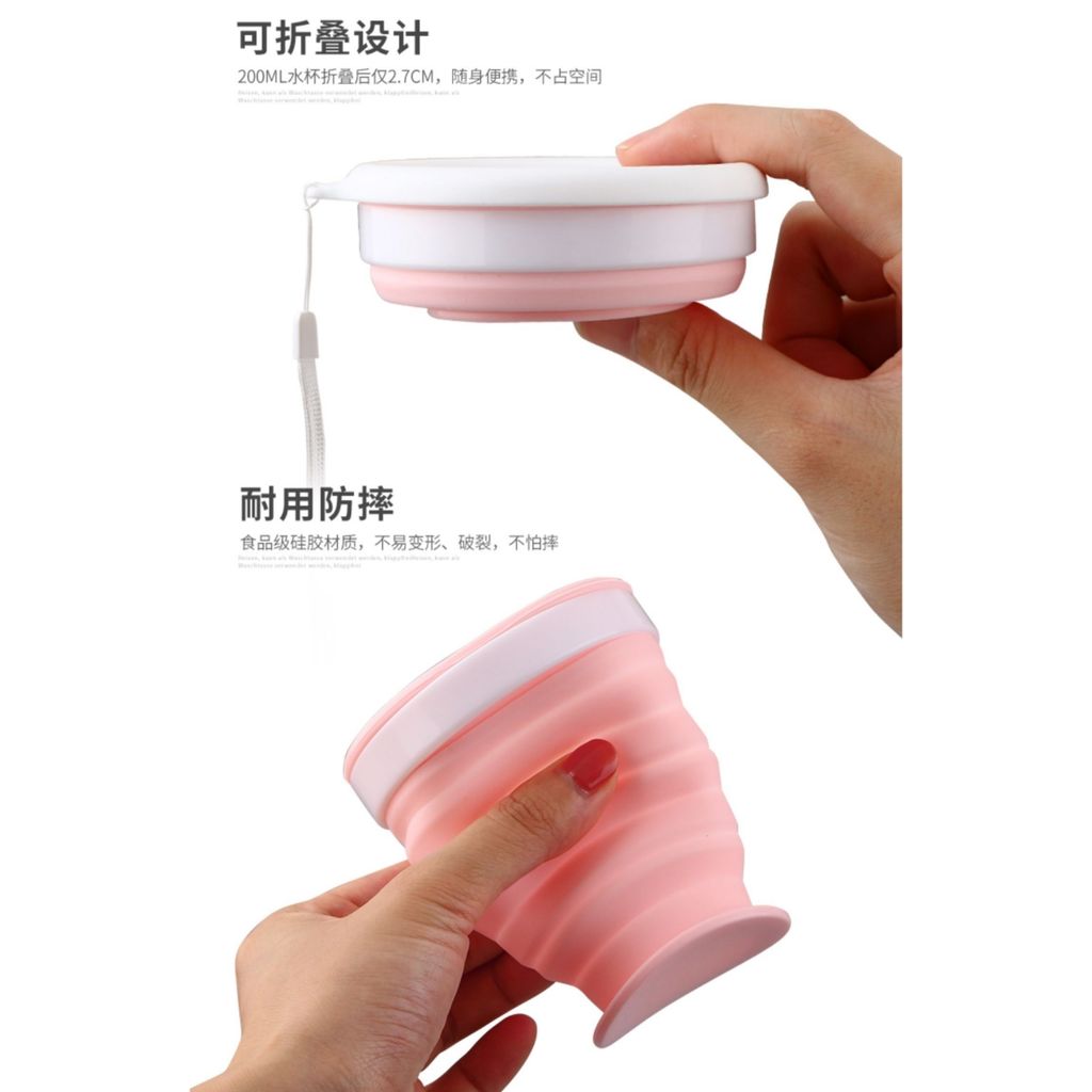 Foldable silicone cup details 3