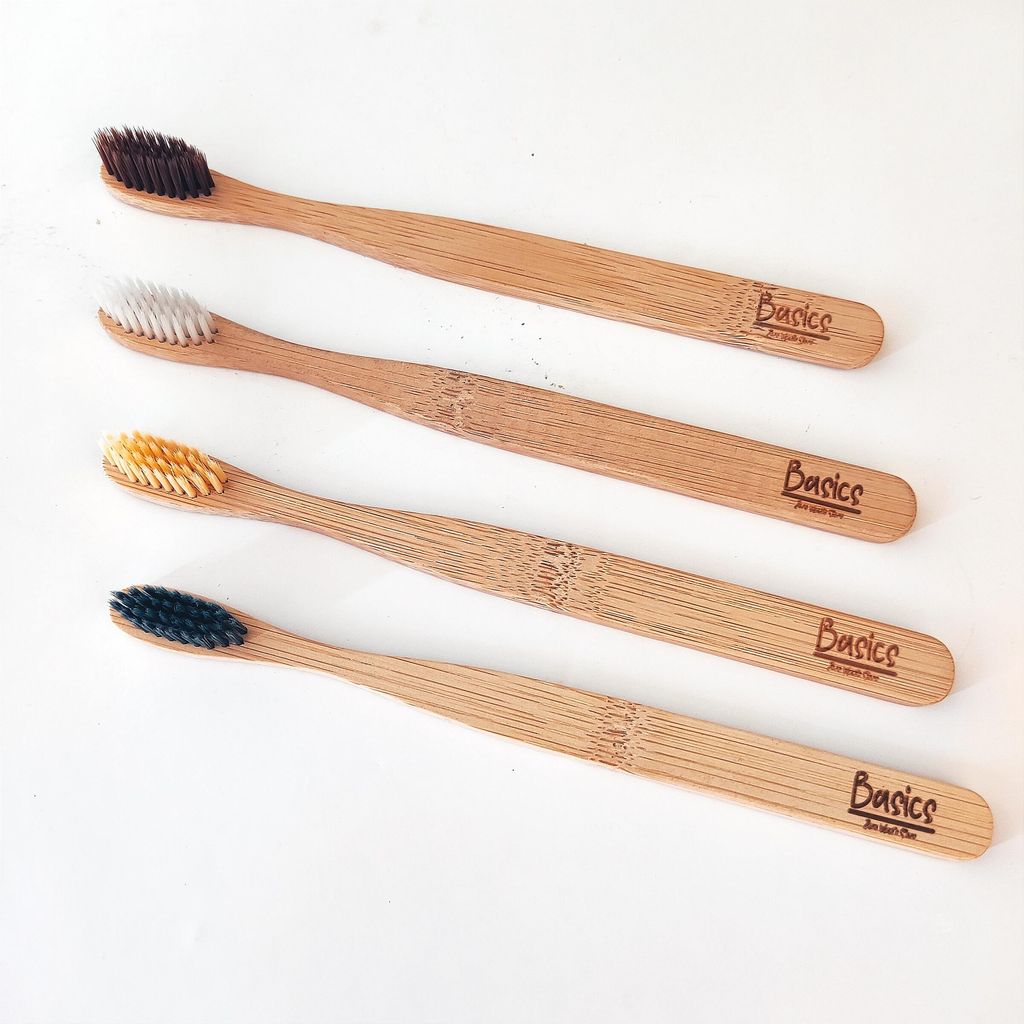 Bamboo toothbrush adult all colors 1