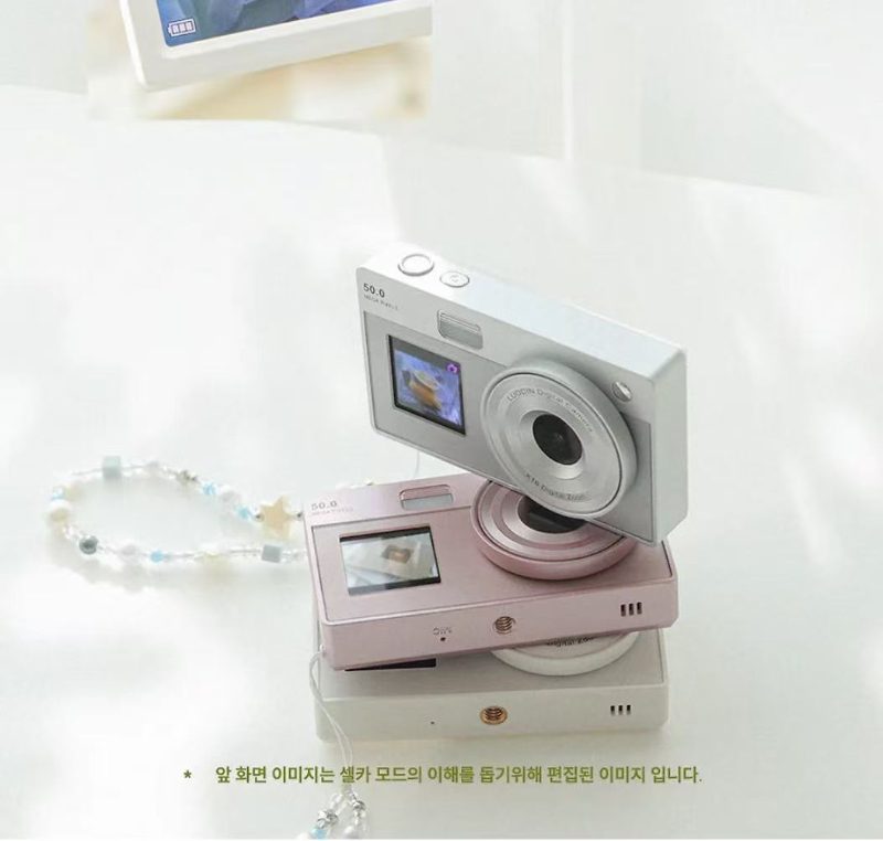 韓國Loudin雙螢幕復古CCD相機-1