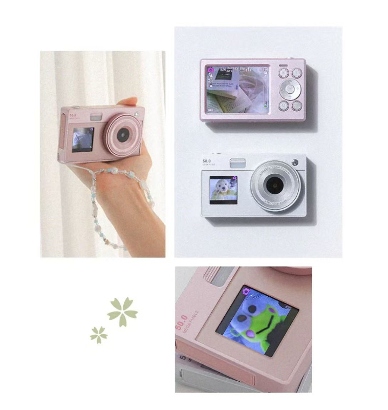 韓國Loudin雙螢幕復古CCD相機-3