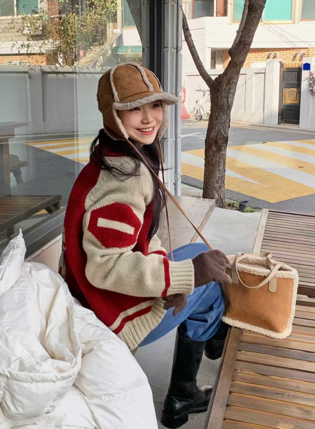 LINE_ALBUM_羊皮耳罩帽 內襯 護耳_450560_260106_4