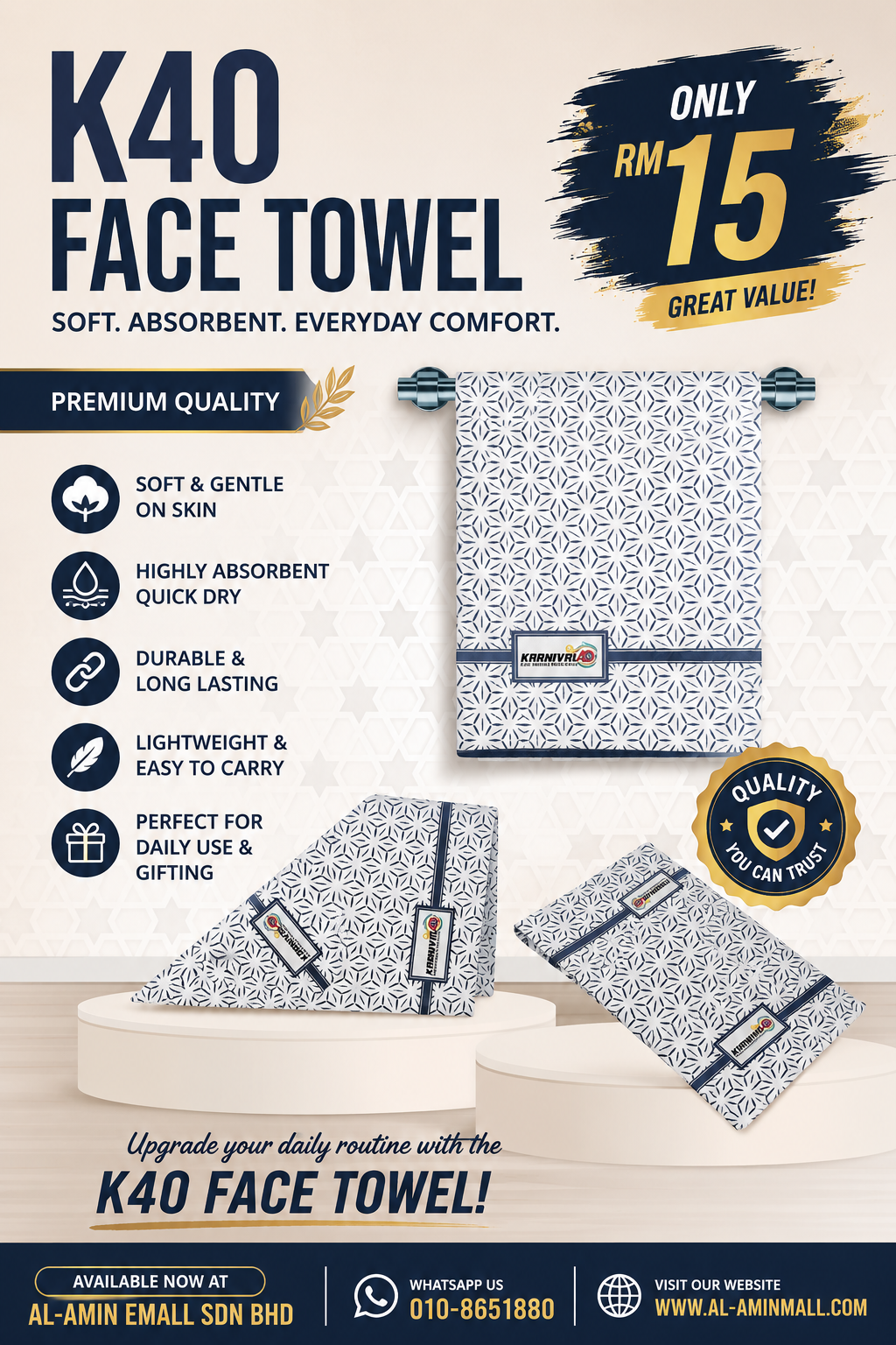 FACE TOWEL K40