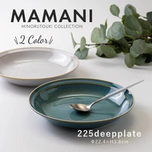 餐具是日本製MAMANI日本瓷盤餐盤225日本餐具 (7)
