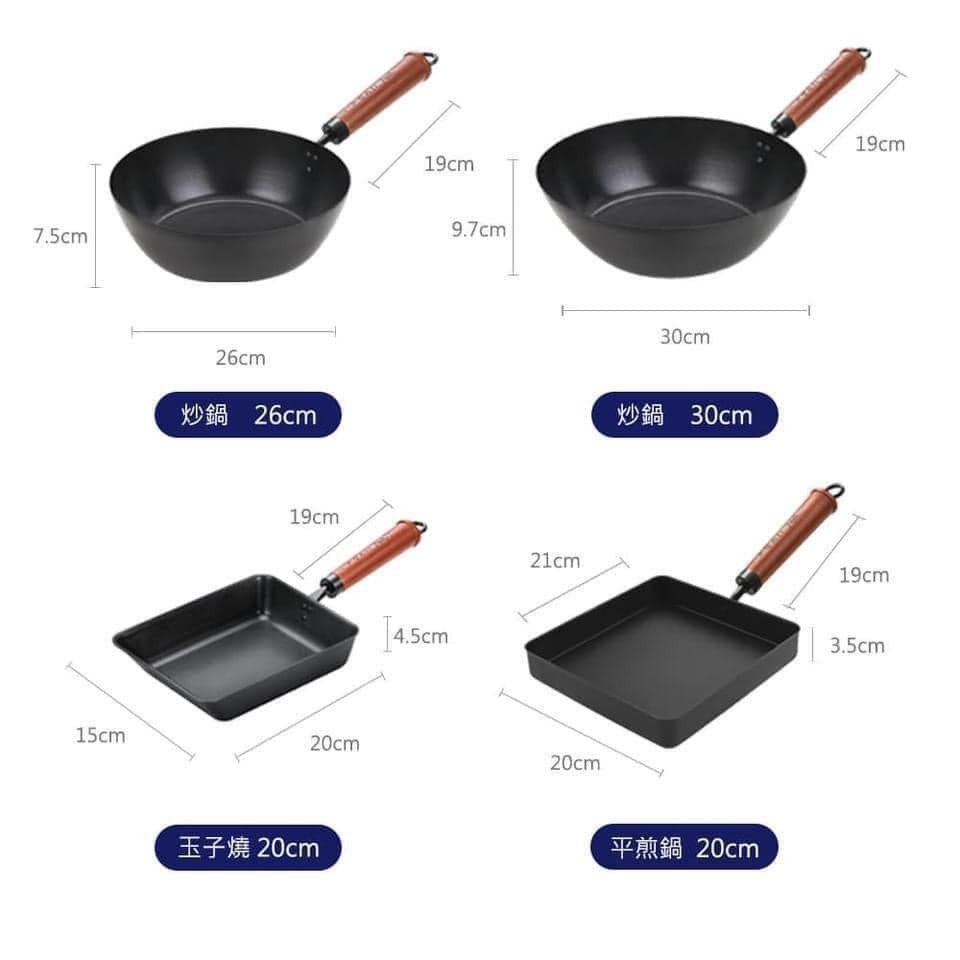 台灣製餐具 日式佐佐味碳鋼鍋餐具平煎鍋 (2)