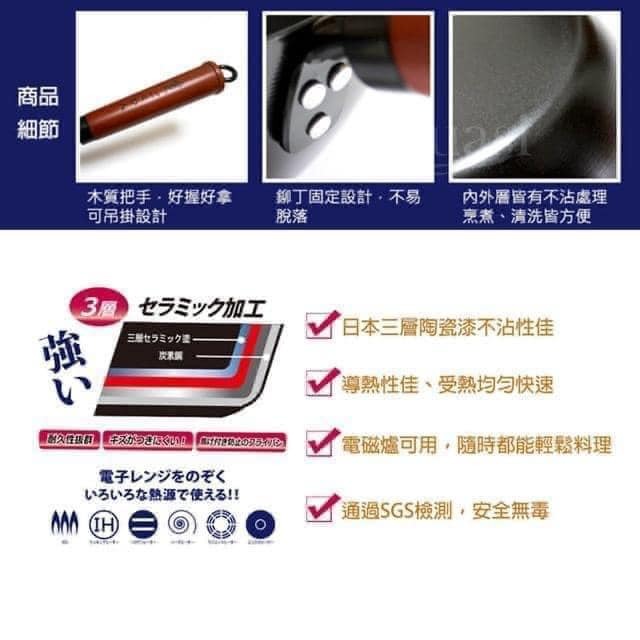 台灣製餐具 日式佐佐味碳鋼炒鍋餐具 (4)