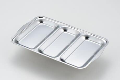 Yoshikawa日本餐具 吉川金屬餐具 不鏽鋼餐具三連調理盤是日本製不鏽鋼餐具 (7)
