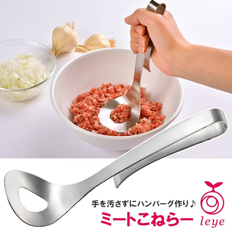 日本餐具【leye】日本製 不鏽鋼 絞肉揉捏匙餐具 (2)