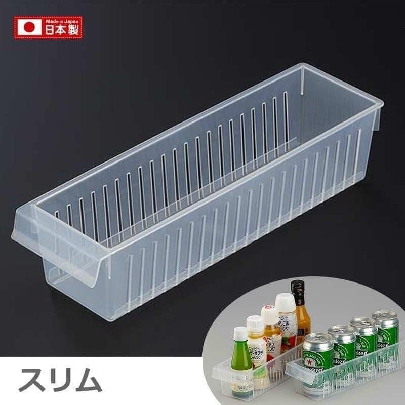 【Inomata】日本製 冰箱帶孔收納盒 (2)