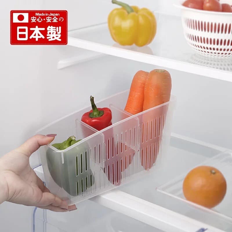 日本餐具【Inomata】日本製 餐具冰箱帶孔收納盒餐具 (2)