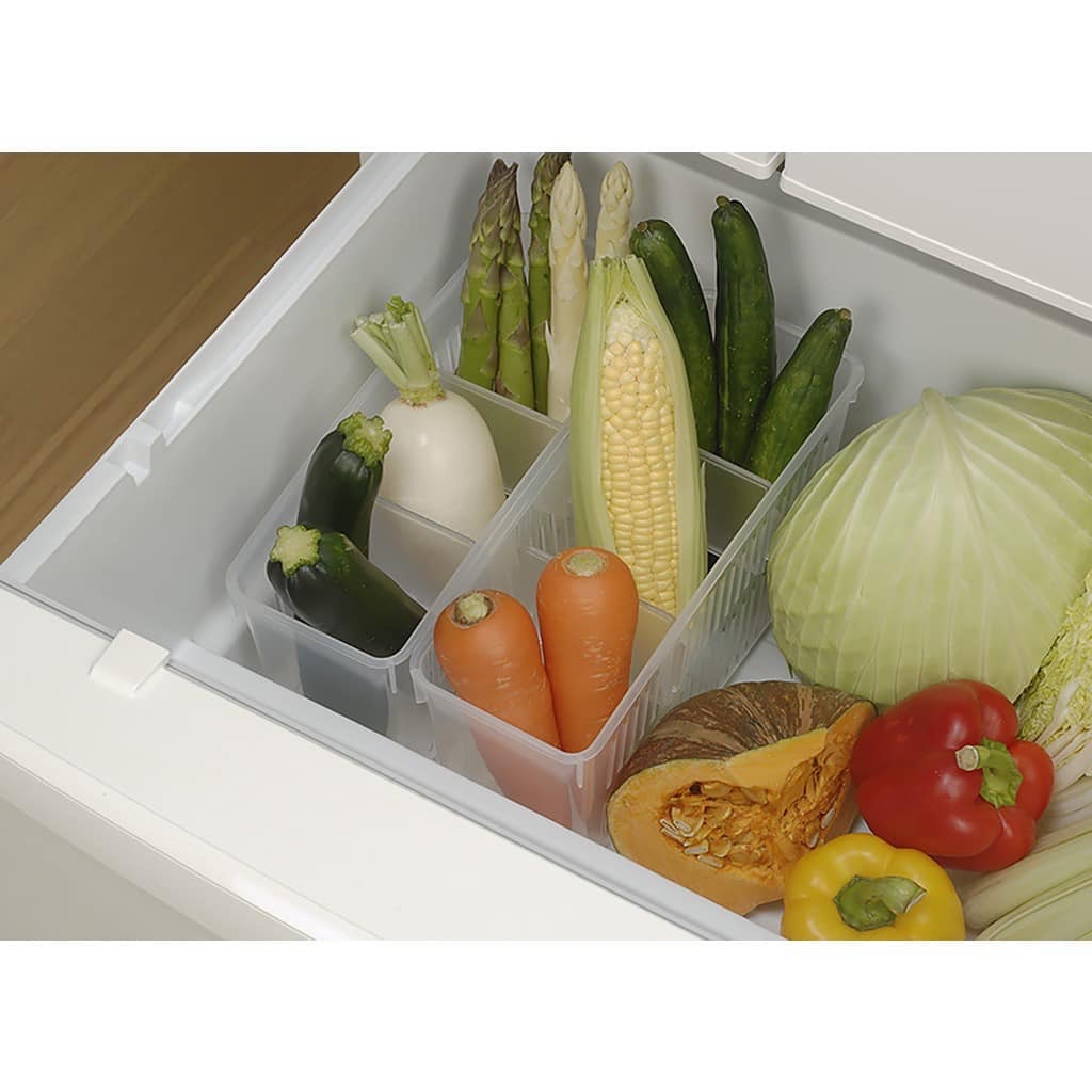 日本餐具【Inomata】日本製 餐具冰箱帶孔收納盒餐具 (4)
