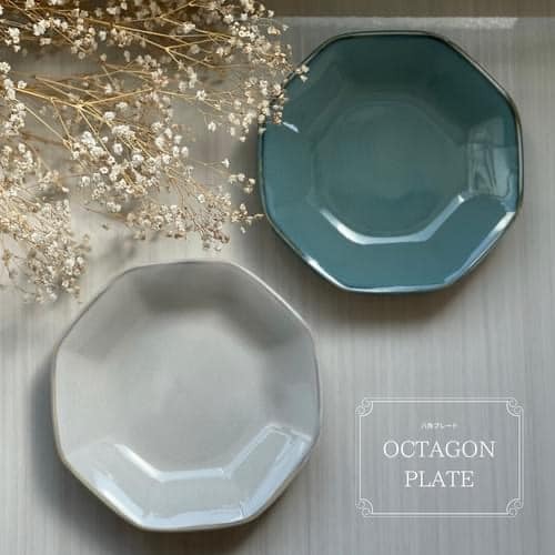日本製瓷器餐具日本製MAMANI餐盤瓷盤 八角皿餐具 (6)