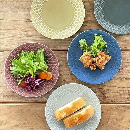 日本製 北歐風 壓花圓盤餐盤餐具  壓花圓盤餐具25.2cm  壓花圓盤餐具16.5cm日本餐具  (5)