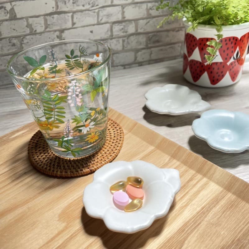 日本瓷盤餐具【青AO組】餐具Hana-餐具花小碟子-瀨戶燒日本製瓷器餐具 (2)