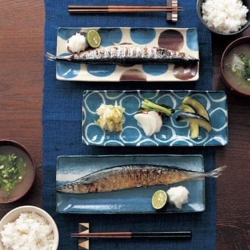 日本製餐具【cierto】瓷器Brush Blue長方盤餐具-筆青-日本瓷器餐具長方形盤 美濃燒 (4) - 複製