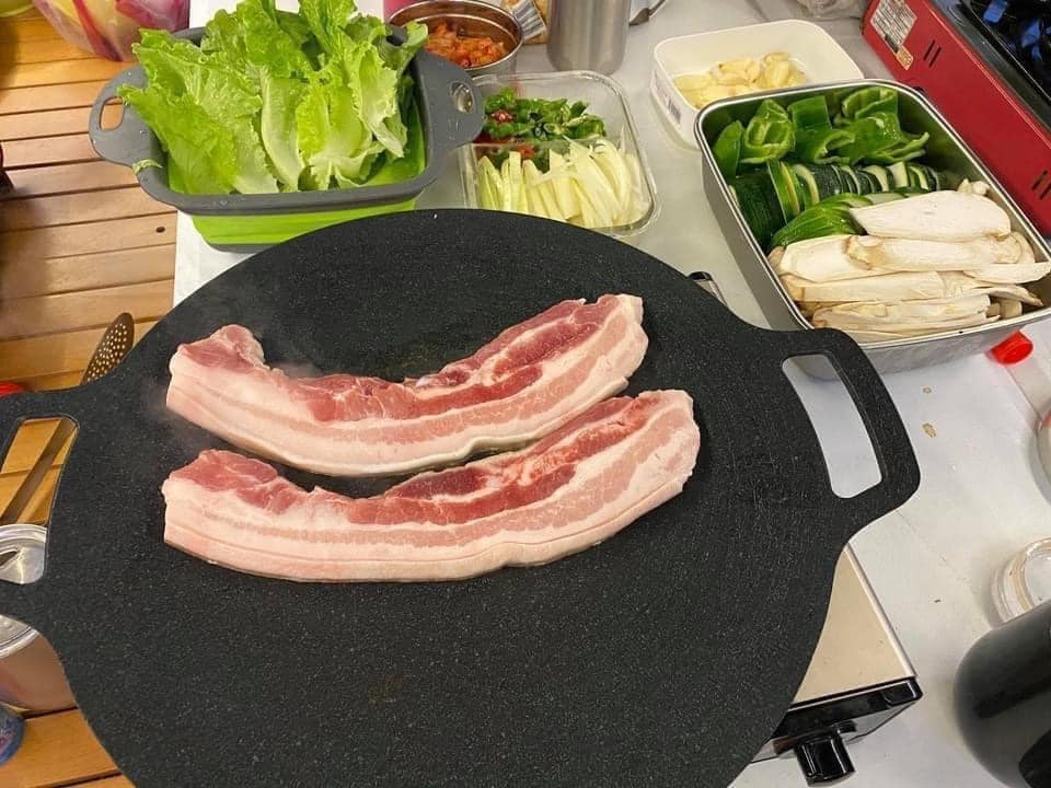 韓國烤肉餐具重力鑄造萬用烤盤 (3)