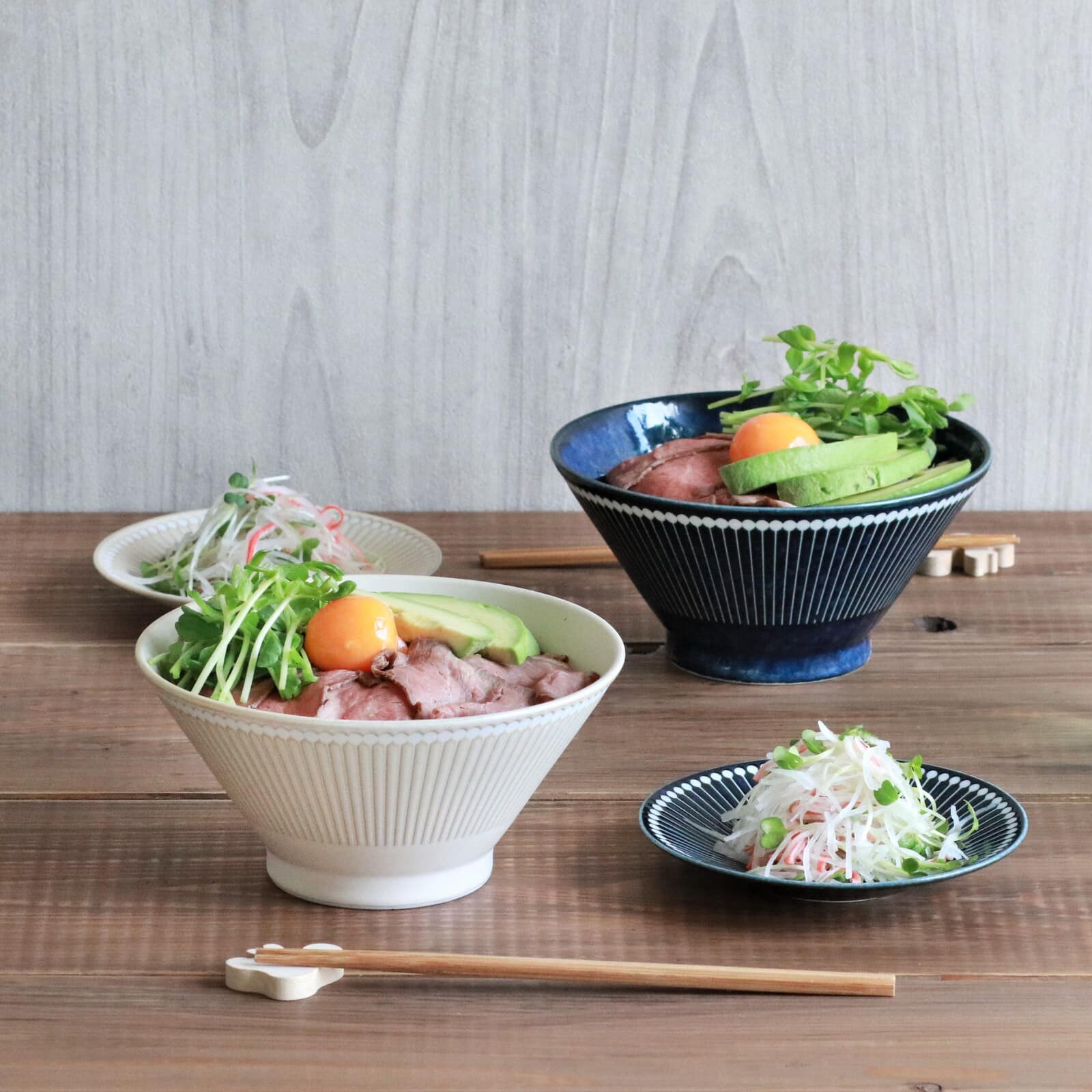 日本餐具 albee 北歐風 美濃燒 丼飯專用大碗 撥水 米色日本瓷器 (5)