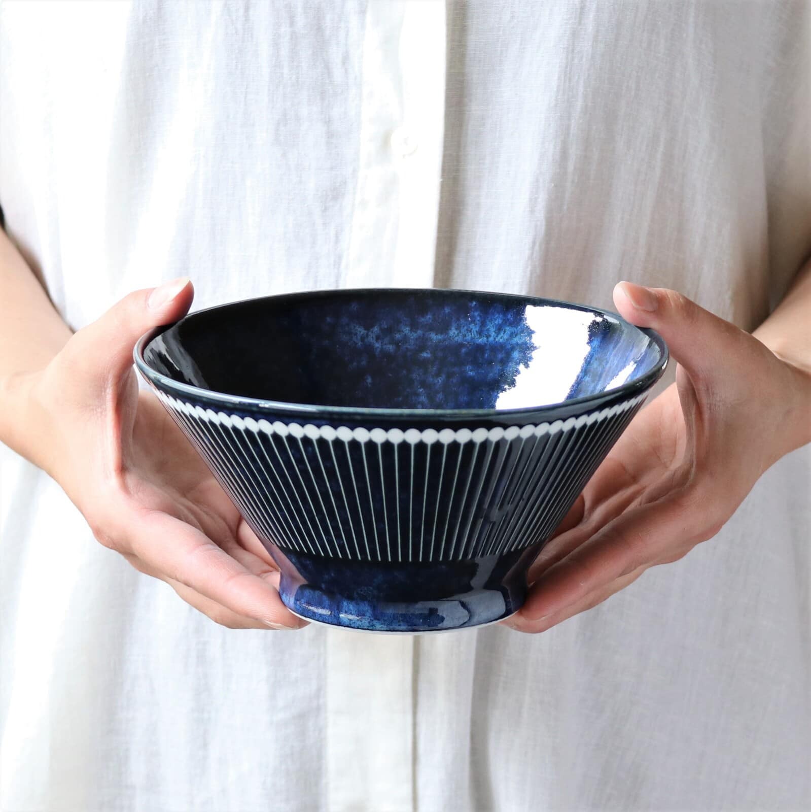 日本餐具 albee 北歐風 美濃燒 丼飯專用大碗 撥水 米色日本瓷器 (4)
