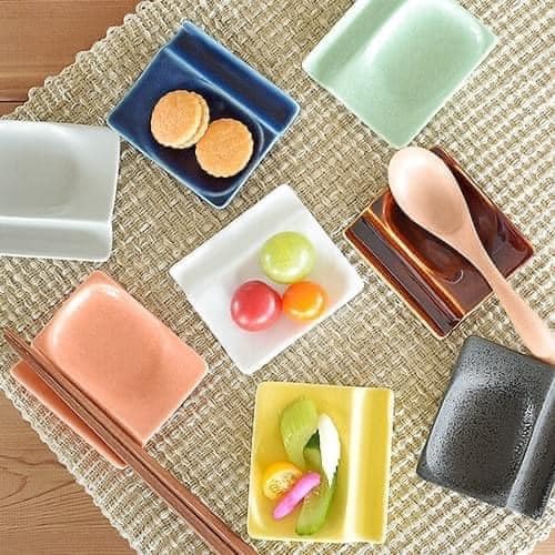 日本製 美濃燒 8色日本陶瓷餐具筷架
