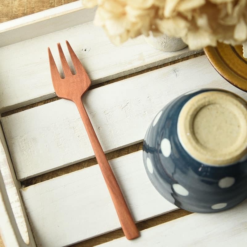 日本桌面餐具【Nature Cutlery】木製餐具  餐叉 桌叉  餐匙 桌匙餐具 (7)