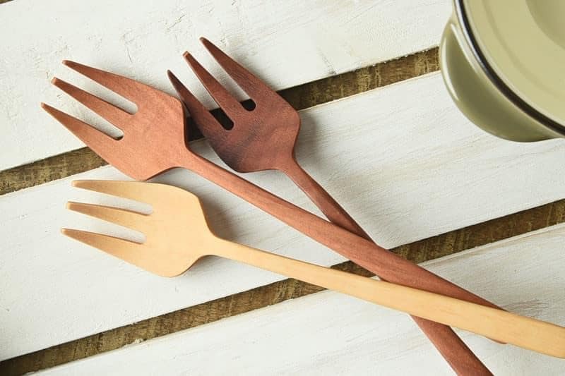 日本桌面餐具【Nature Cutlery】木製餐具  餐叉 桌叉  餐匙 桌匙餐具 (2)