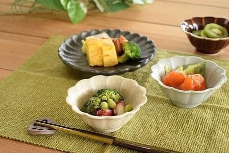 日本製美濃燒瓷器菊形日本小缽餐具 11cm (4)