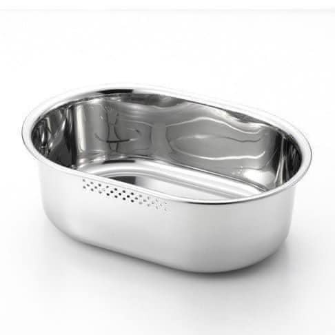 日本製【吉川Yoshikawa】橢圓型有孔餐具洗菜桶 (4)