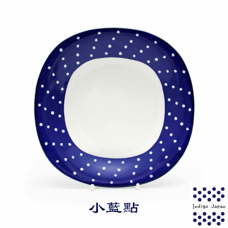 【日本西海陶器】日本製美濃燒日本盤輕量四方盤-日本瓷器多用盤組21.5cm-(3)