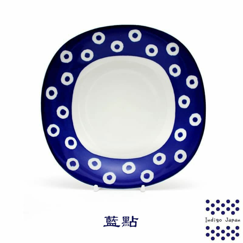 【日本西海陶器】日本製美濃燒日本盤輕量四方盤-日本瓷器多用盤組21.5cm-(6)