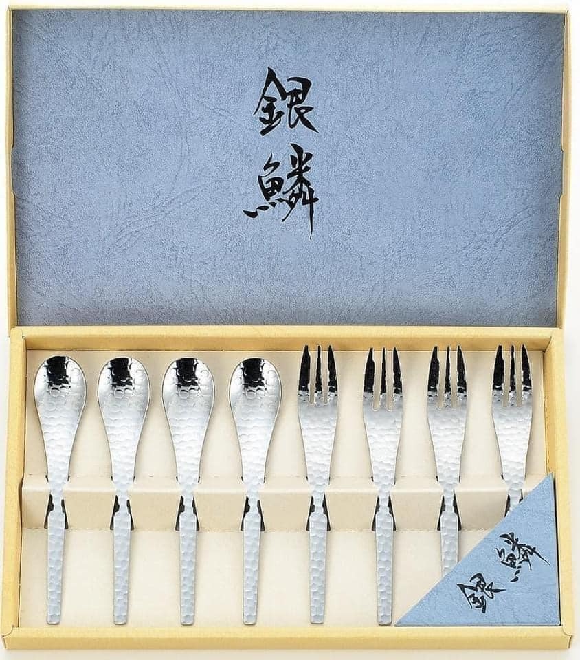 日本製食器【Tamahashi】銀鱗 叉子湯匙餐具 8支一組日本刀叉餐具  (4)