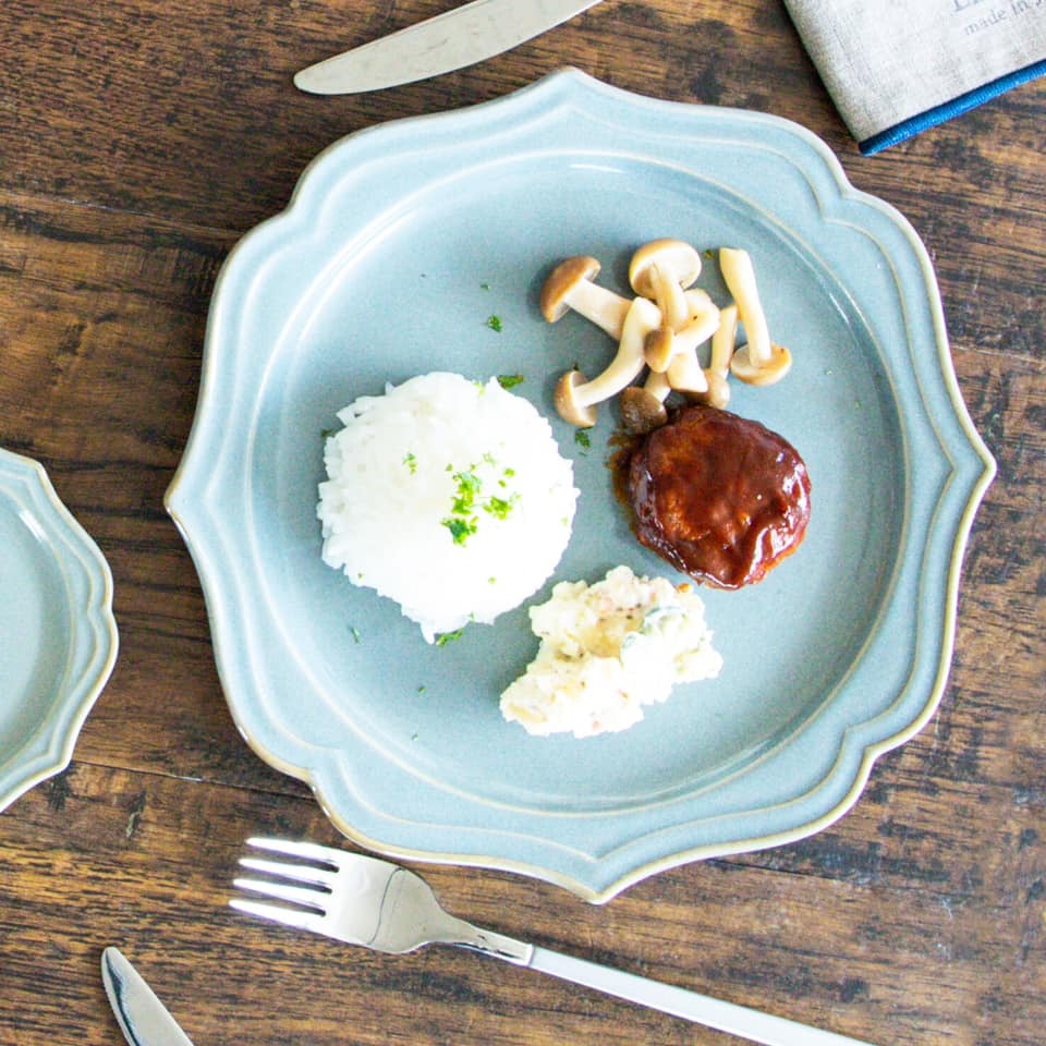 日本餐具【K-ai】Vanves日本製瓷盤餐盤 圓盤子 美濃燒23cm 日本製餐具 (8)