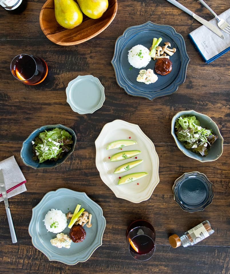 日本餐具【K-ai】Vanves日本製瓷盤餐盤 圓盤子 美濃燒23cm 日本製餐具 (6)