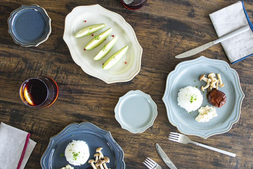 日本餐具【K-ai】Vanves日本製瓷盤餐盤 圓盤子 美濃燒23cm 日本製餐具 (9)