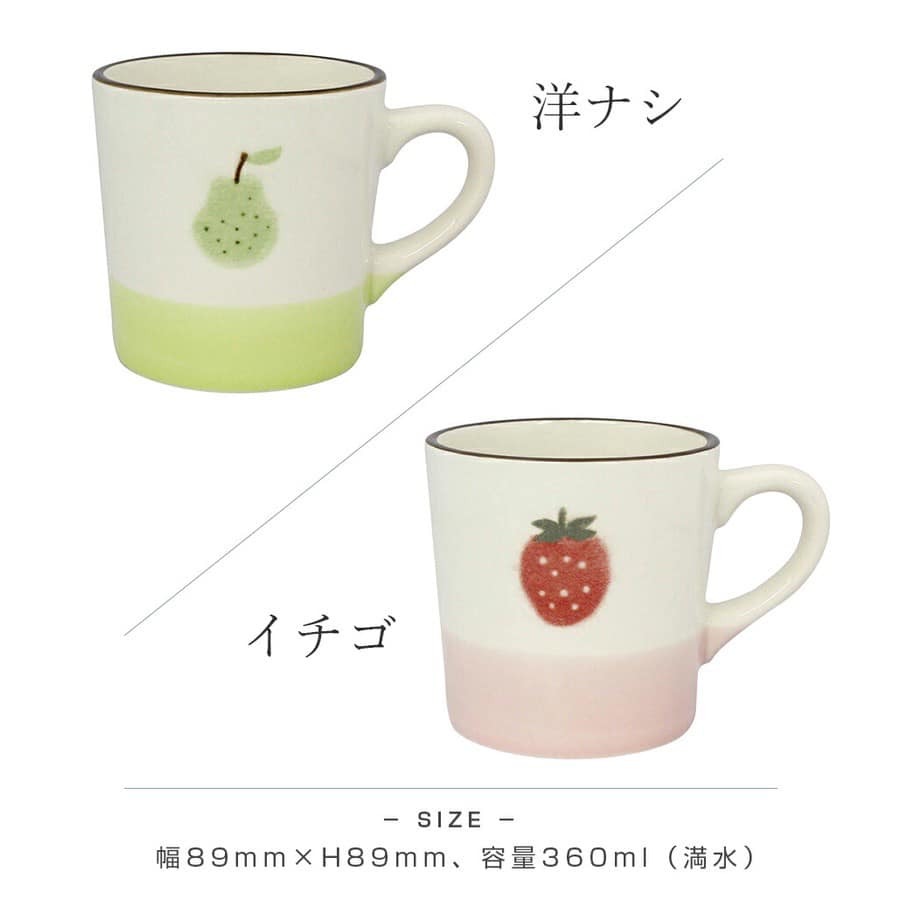 日本Minori 果實系列日本製馬克杯320ml美濃燒陶杯 (3)