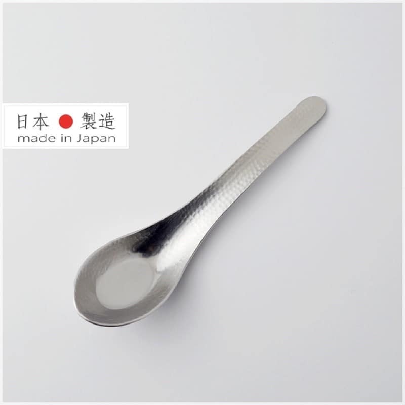 日本製 和風鎚目紋餐具-中華匙 小