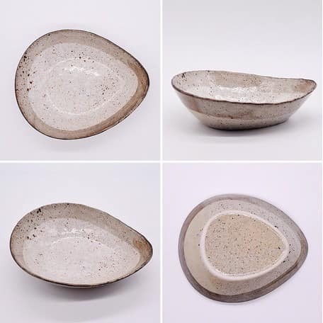 日本製 美濃燒水滴型造型餐盤日本餐具食器 (2)