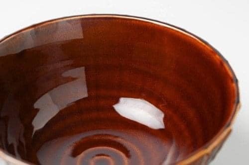 日本製 深條紋Itchkin 蓋飯碗16cm 白色餐具藍瓷器咖啡丼飯碗黑日本食器 (11)