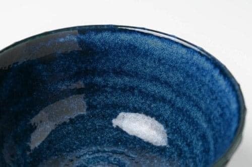 日本製 深條紋Itchkin 蓋飯碗16cm 白色餐具藍瓷器咖啡丼飯碗黑日本食器 (8)