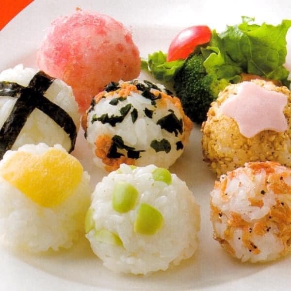 日本製7連圓球日本食器飯糰模型日本餐具 (9)