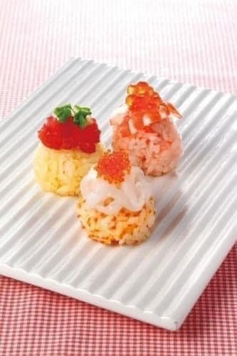 日本製7連圓球日本食器飯糰模型日本餐具 (4)