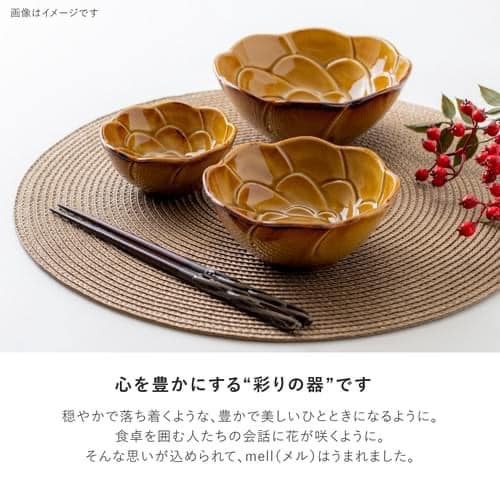 日本製美濃燒日本食器Mell沙拉碗15cm日本瓷器 (9)